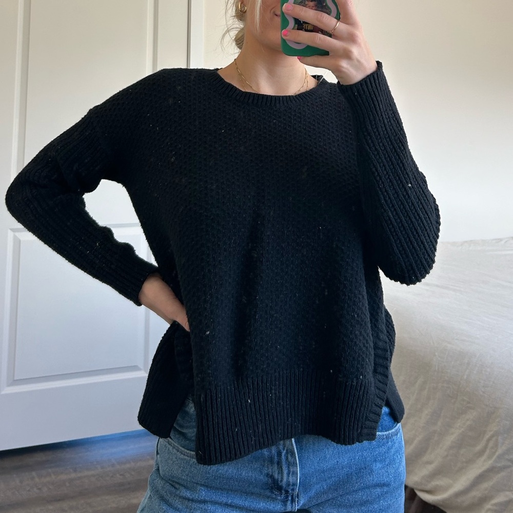 Madewell black long-sleeve sweater